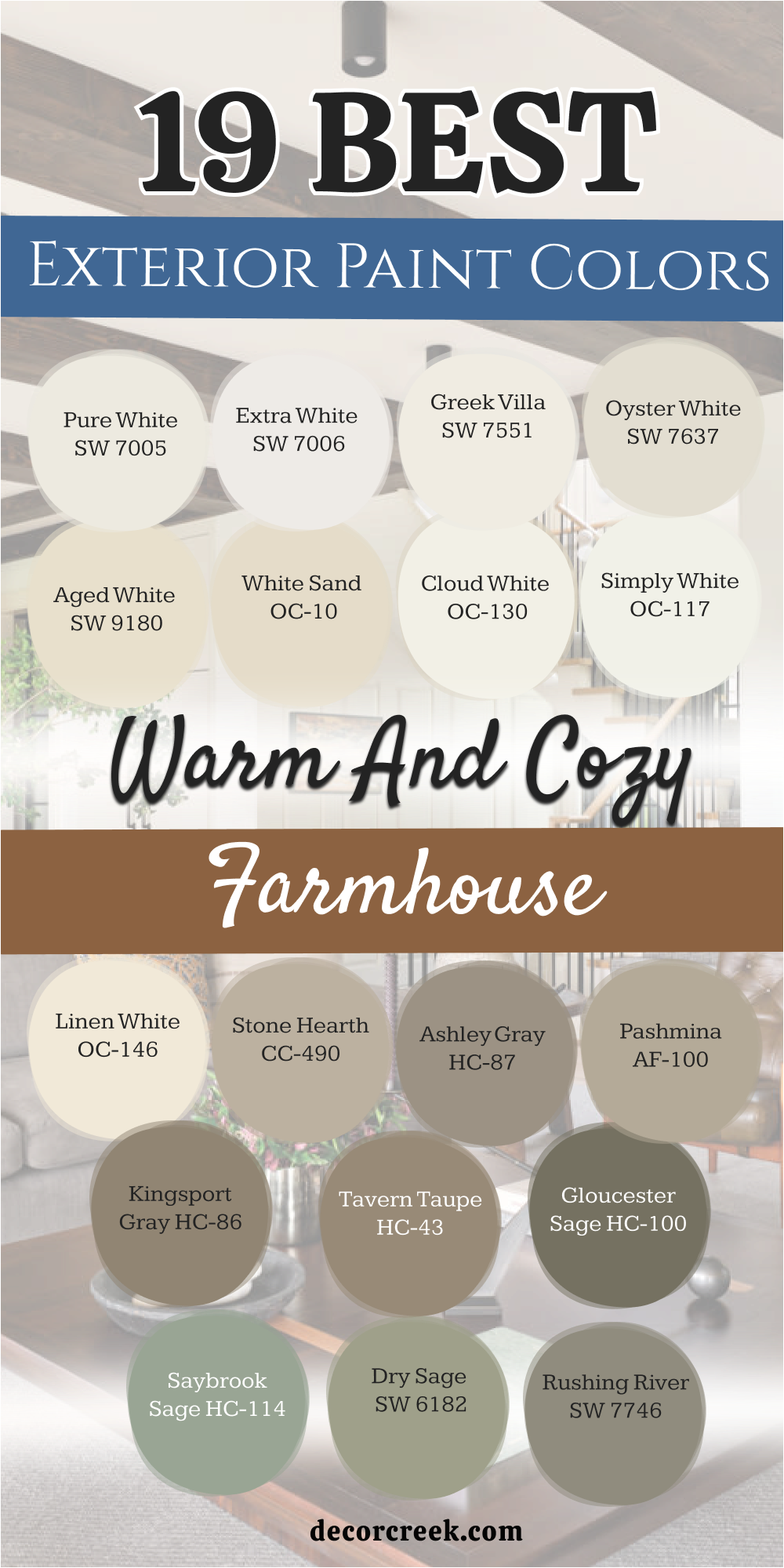 19 warm and cozy farmhouse exterior paint colors