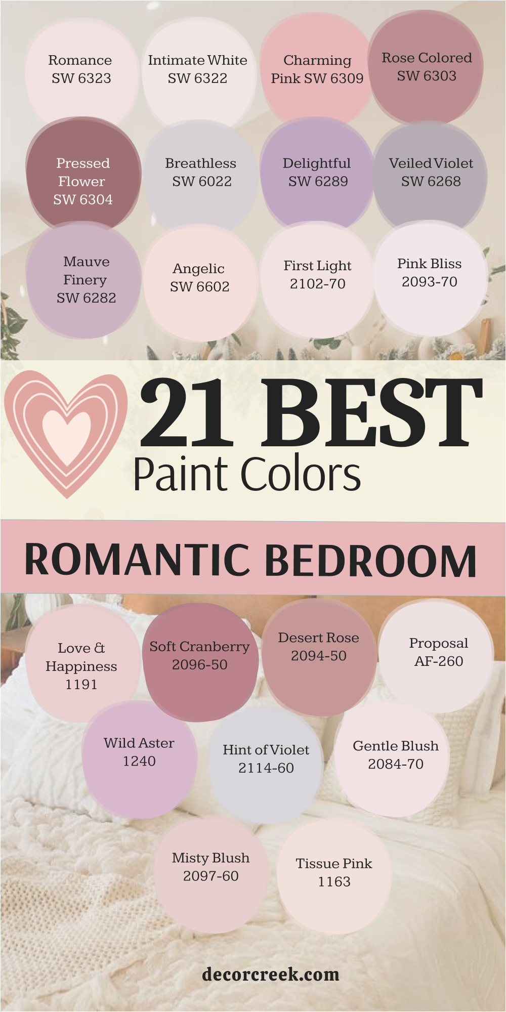 21 best romantic bedroom paint color