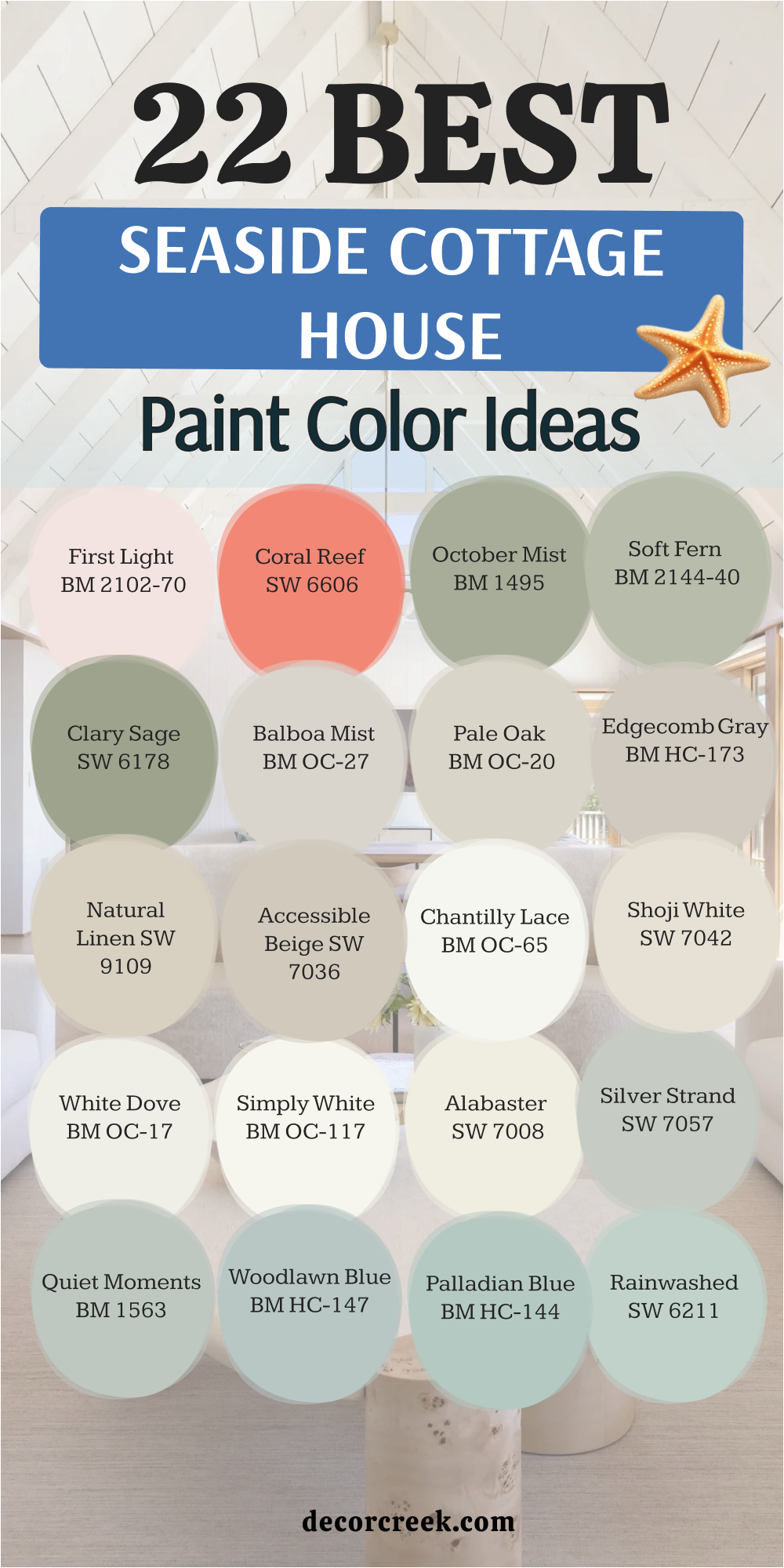 22 seaside cottage house paint color ideas