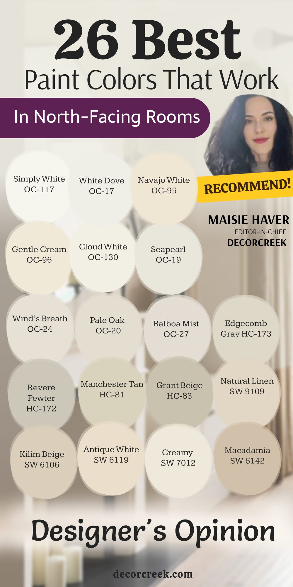 26 Paint Colors That Work in North-Facing Rooms designer's opinion (1)