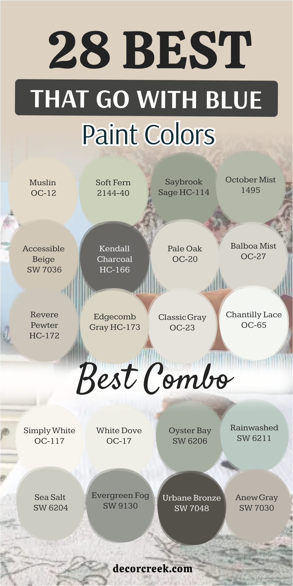 28 paint colors that go with blue best combo