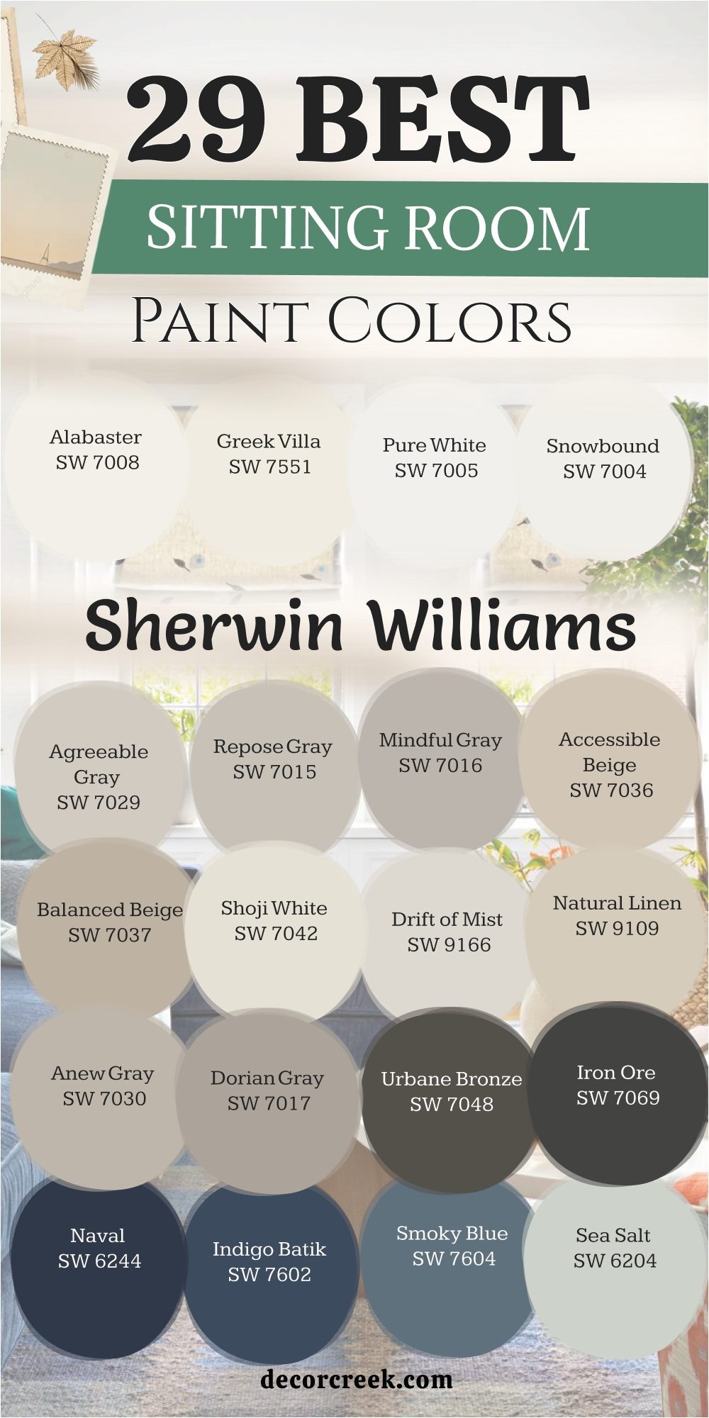 29 Sitting Room Paint Colors from sherwin williams