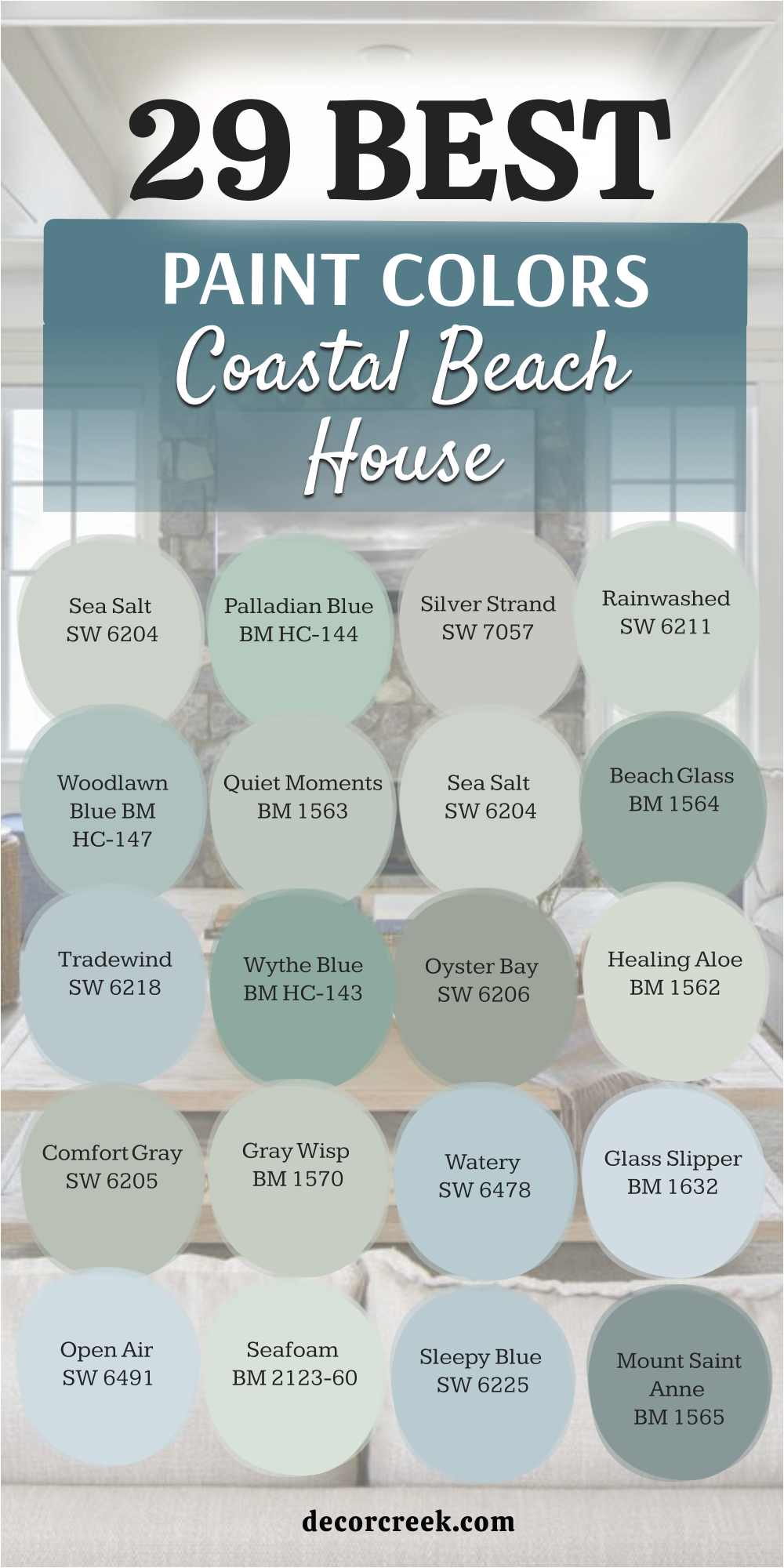 29 coastal beach house paint colors