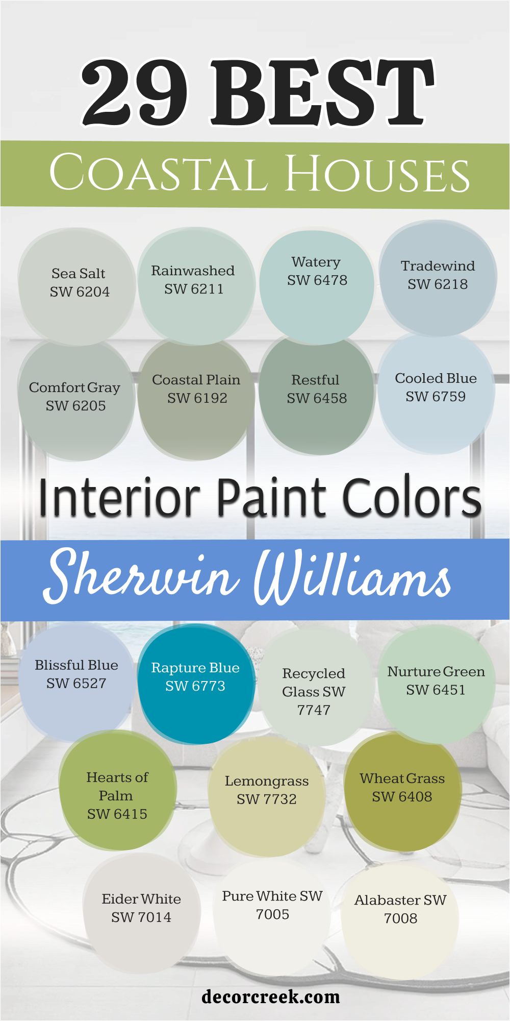 29 coastal houses interior paint colors from sherwin williams