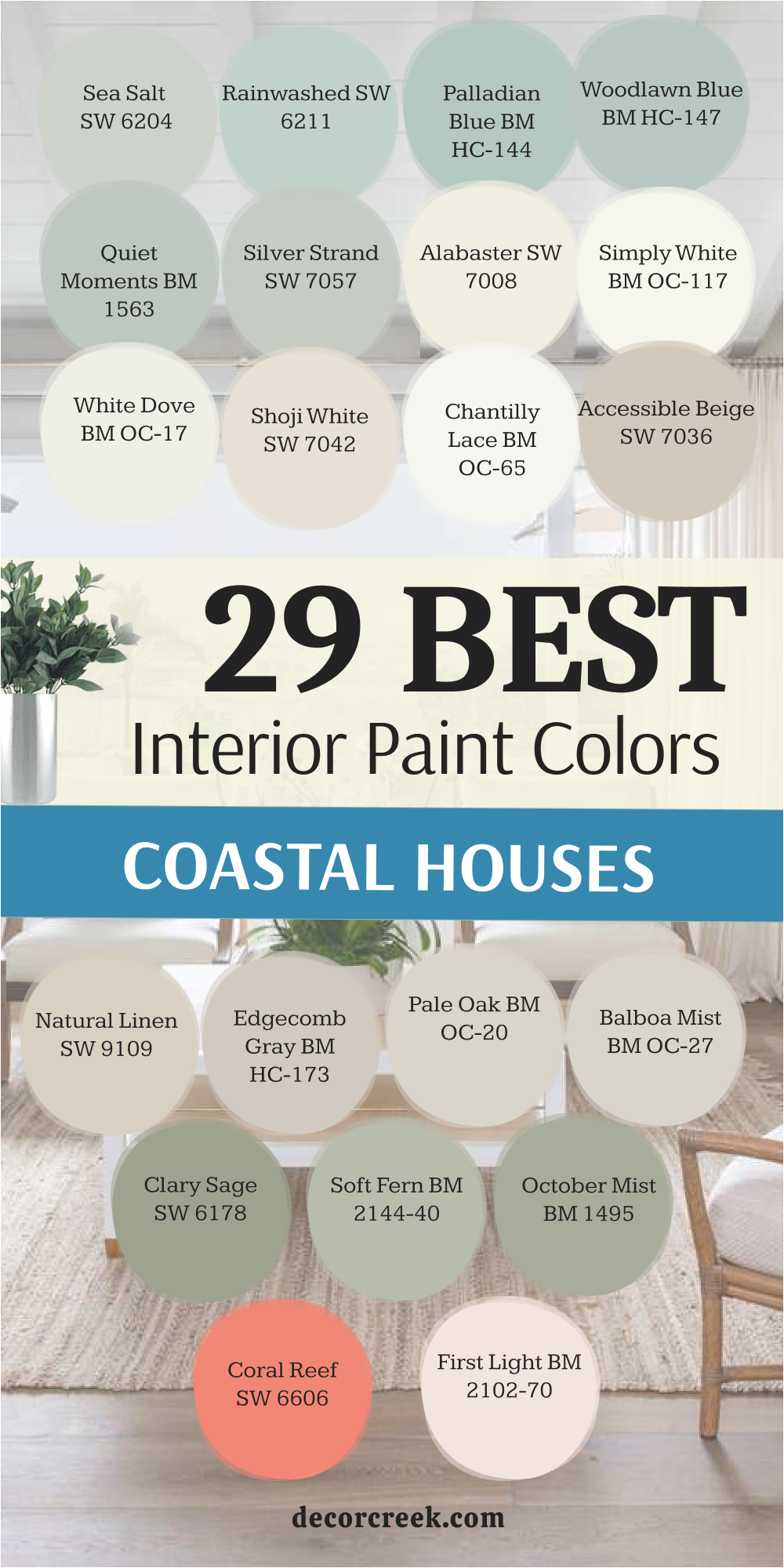 29 coastal houses interior paint colors