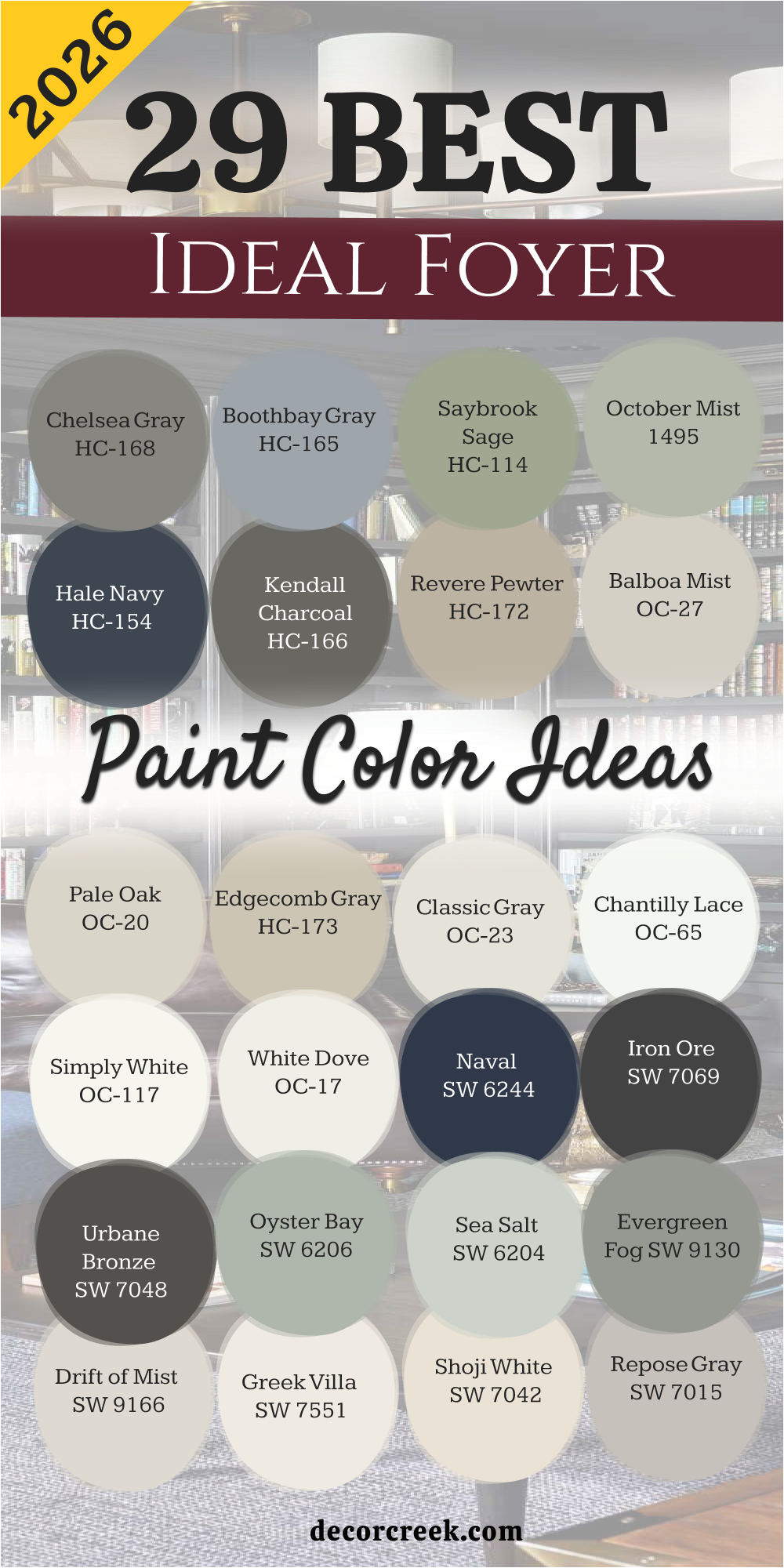 29 ideal foyer paint color ideas for 2026