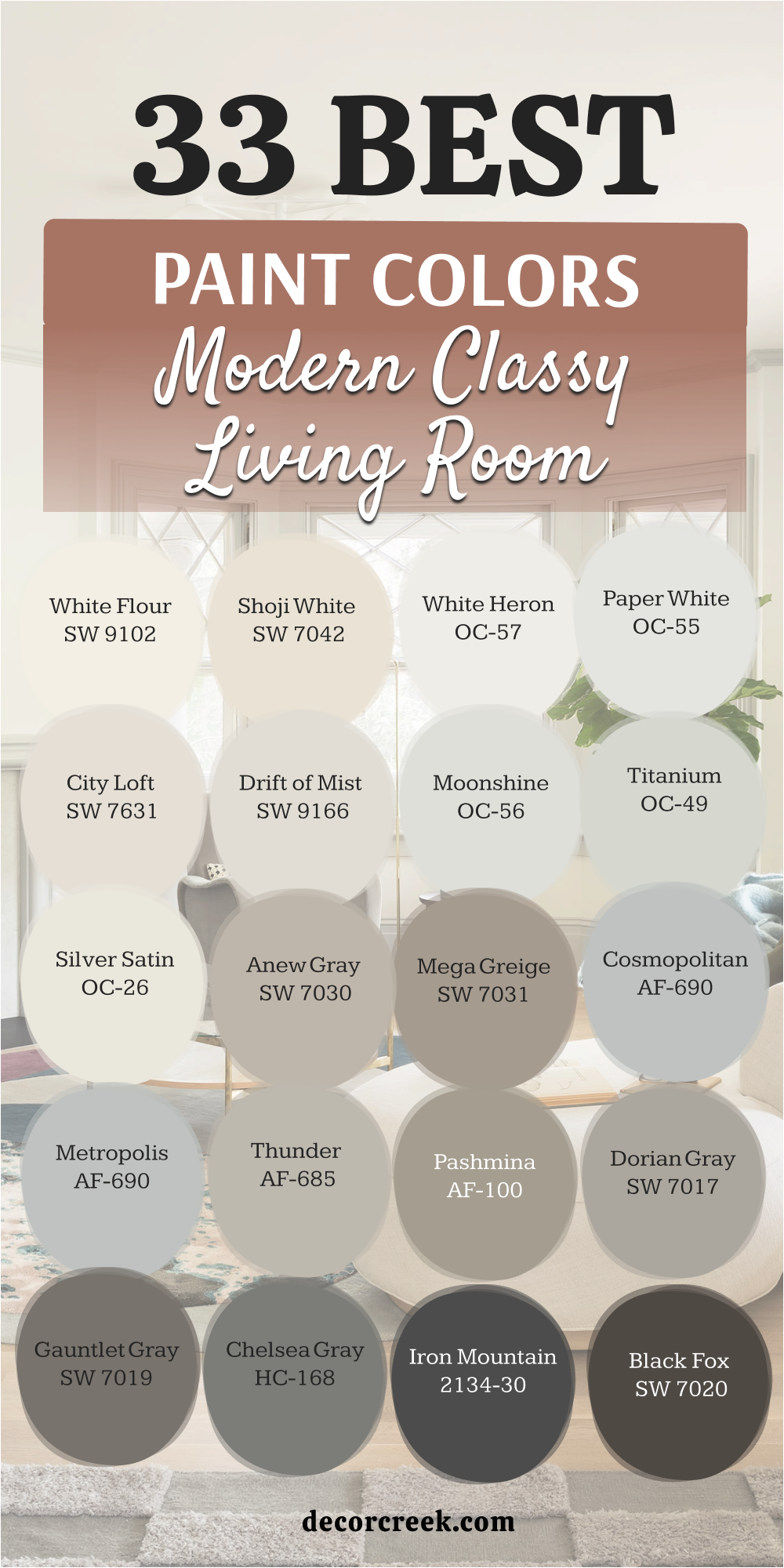 33 modern classy living room paint colors