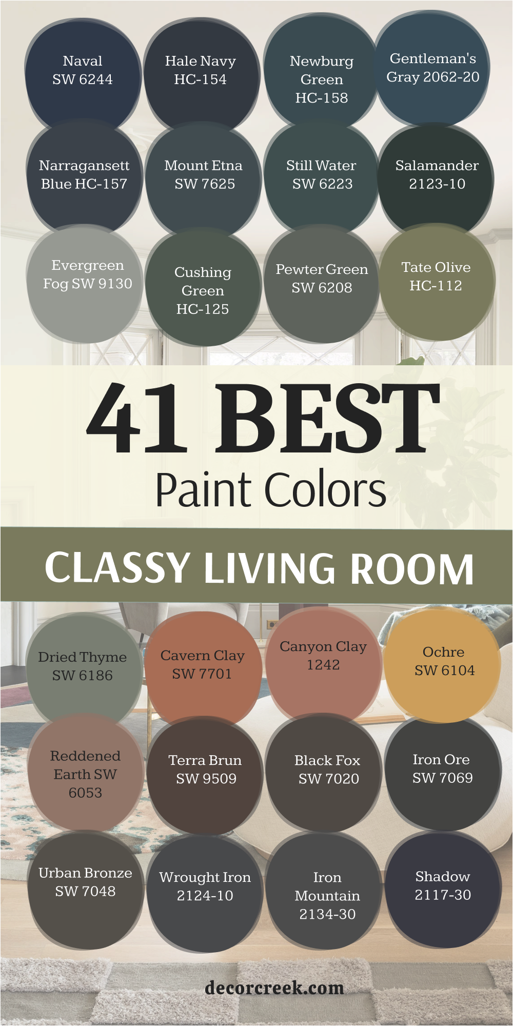 41 classy living room paint colors