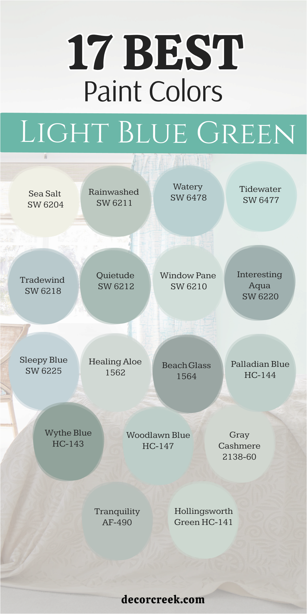 17 light blue green paint colors