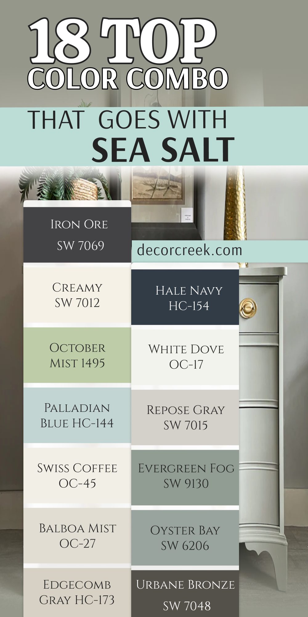 18 top color combo that goes with sea salt living room