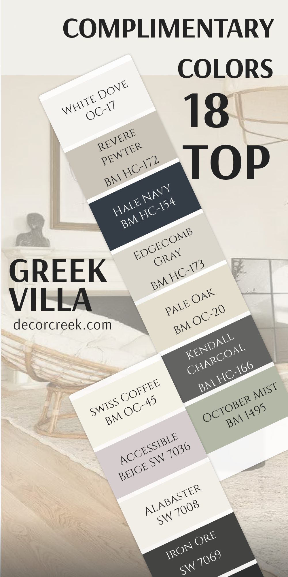 18 top complimentary colors for greek villa