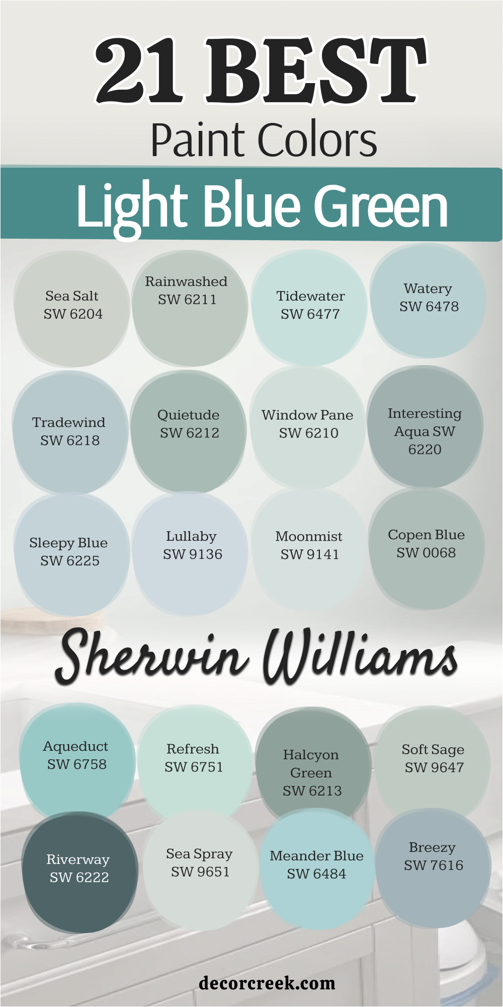 21 light blue green paint colors from sherwin williams