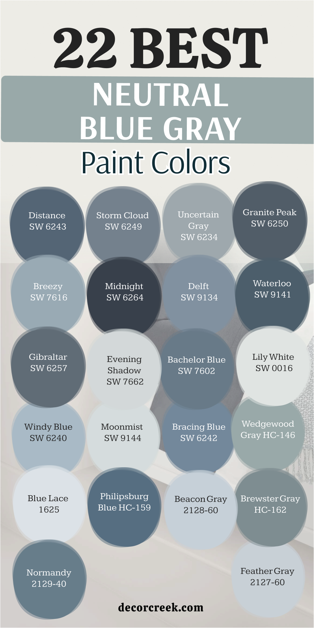 22 neutral blue gray paint colors