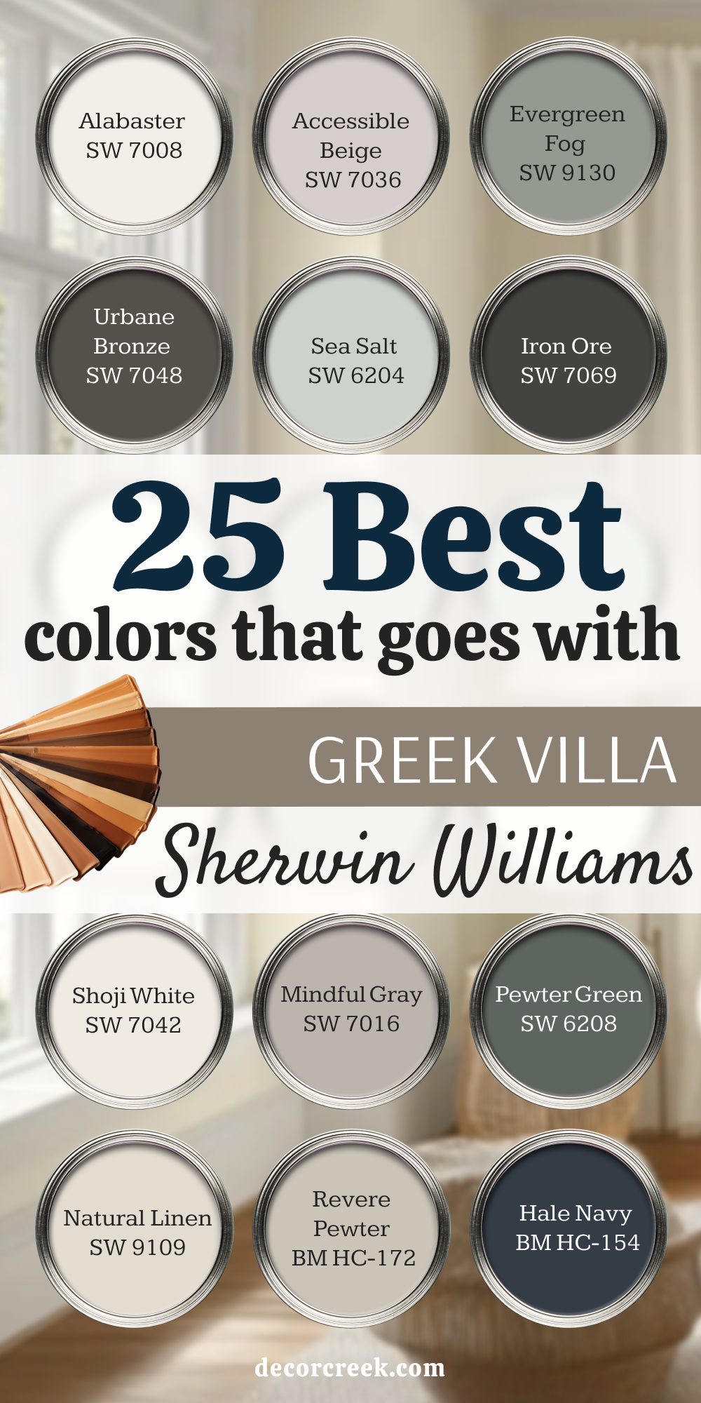 25 best colors that goes with greek villa by sherwin williams