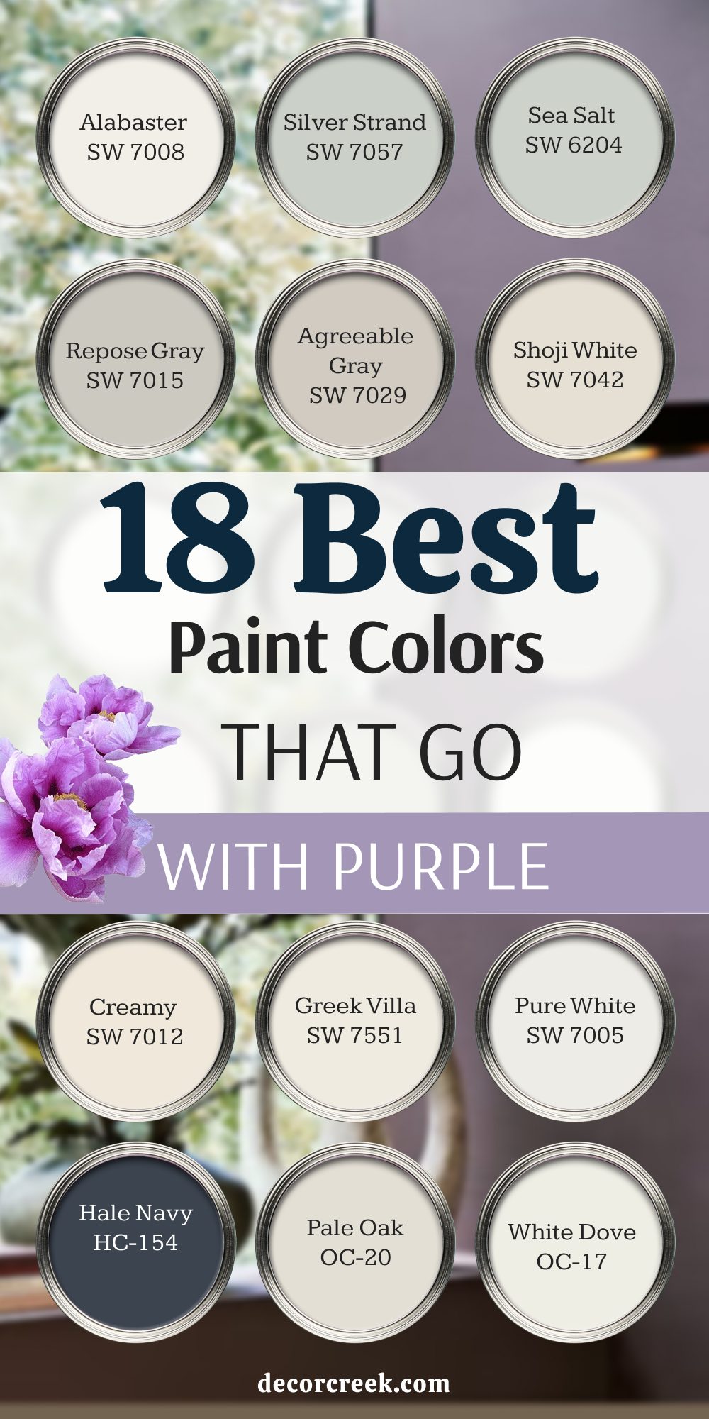 18 top paint colors that go with purple