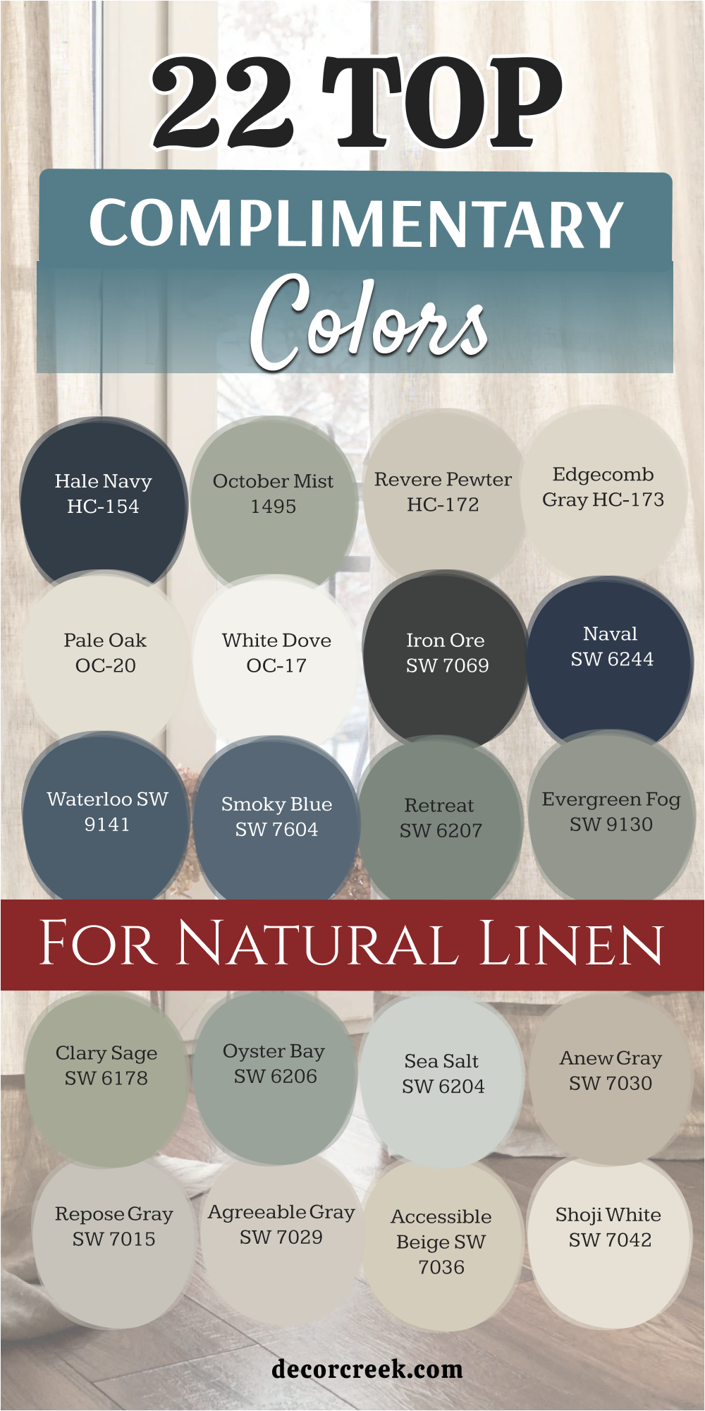 22 top complimentary colors natural linen