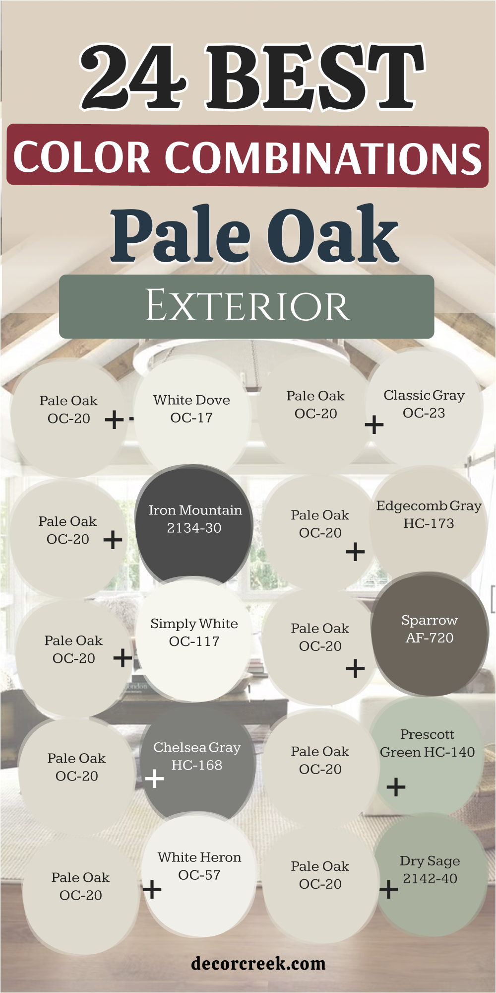 24 Best Pale Oak Exterior Color Combinations