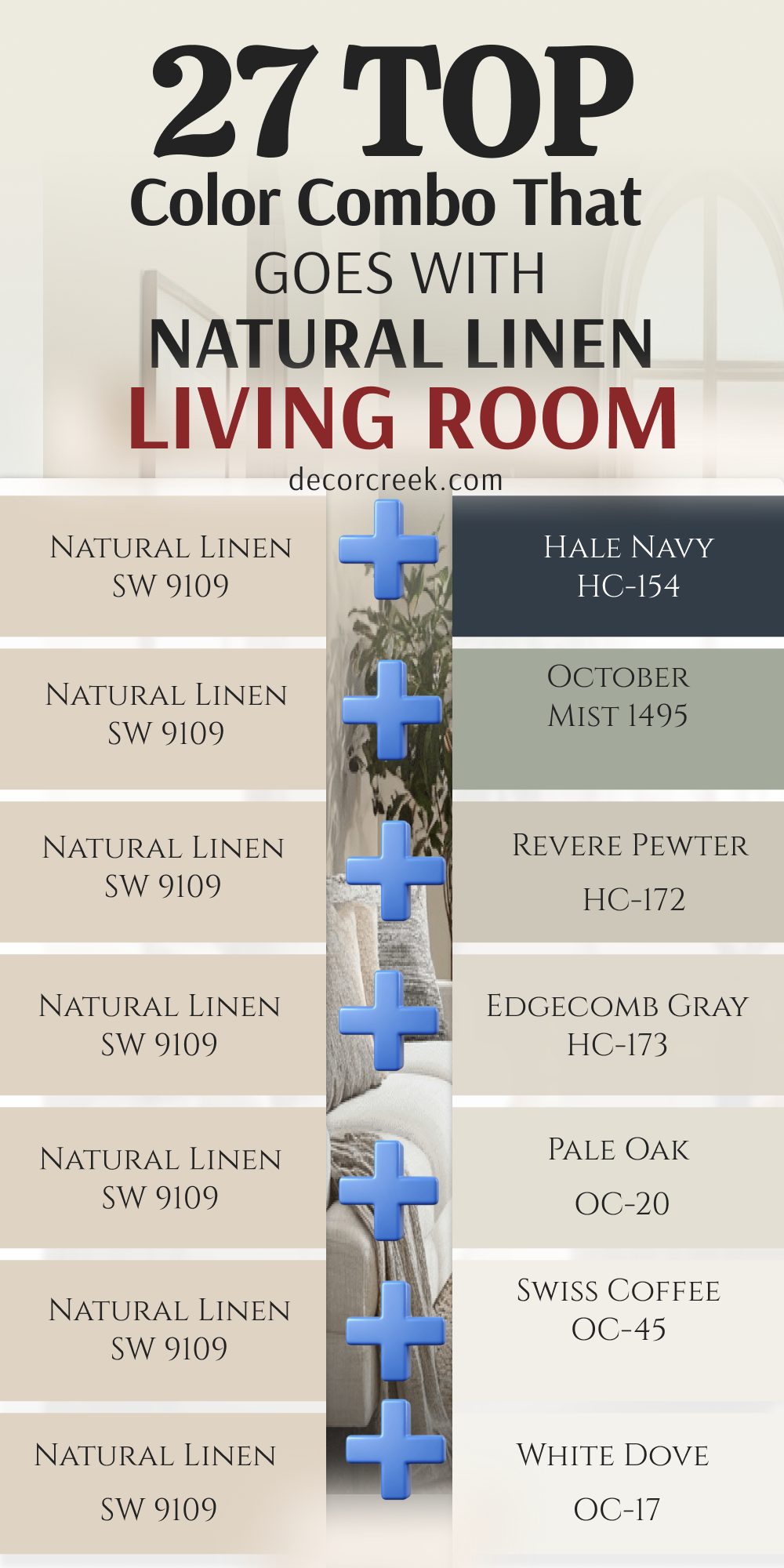 27 top color combo that goes with natural linen living room